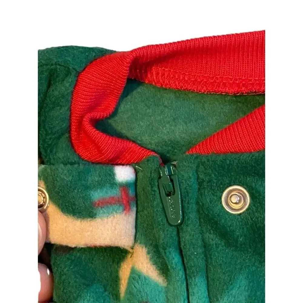 Newborn Carter's Green Christmas Footed Footie Pajamas Santa NWT